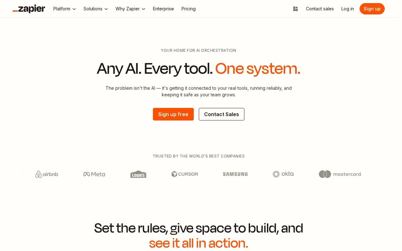 Zapier AI product screenshot