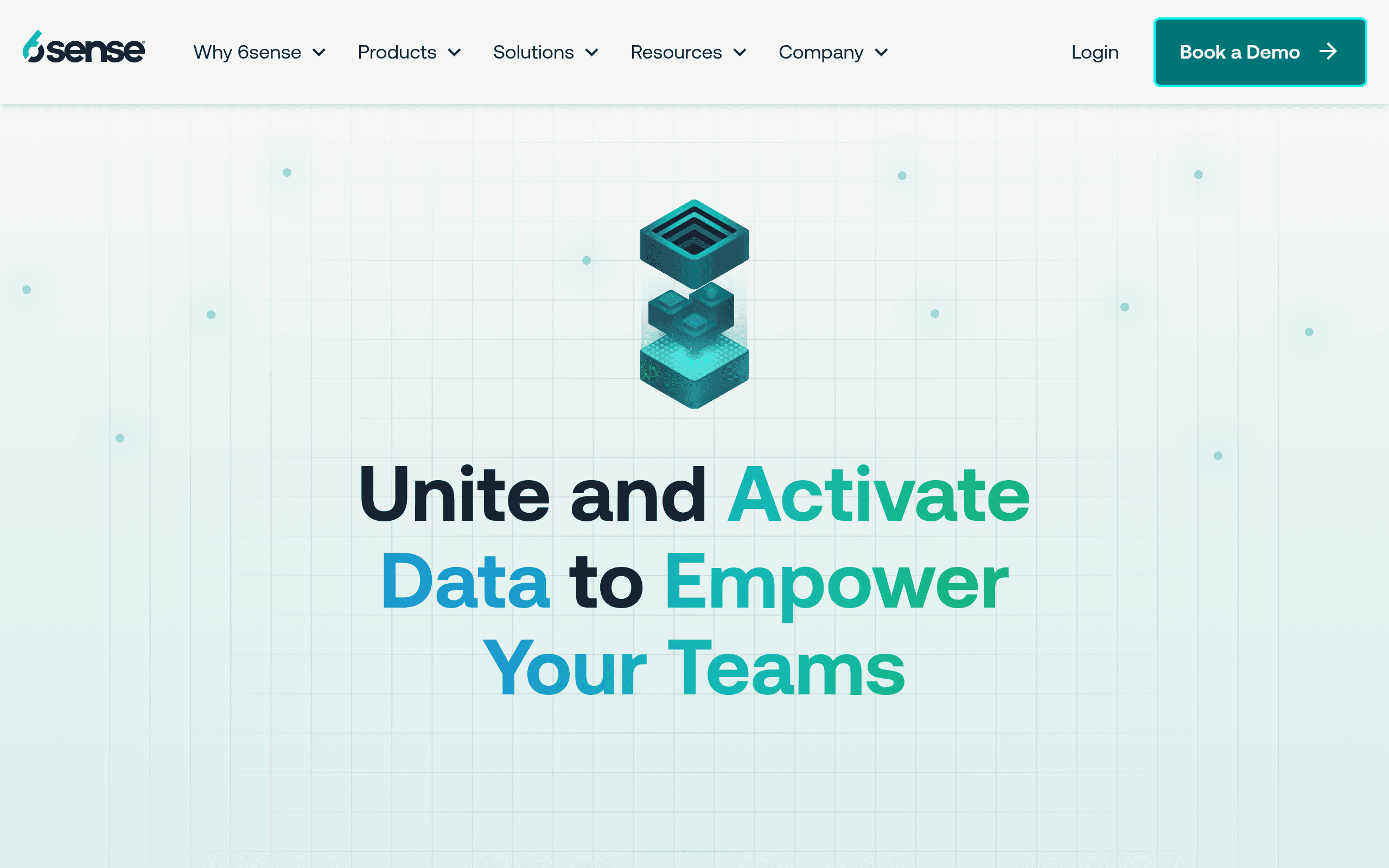 6sense homepage screenshot
