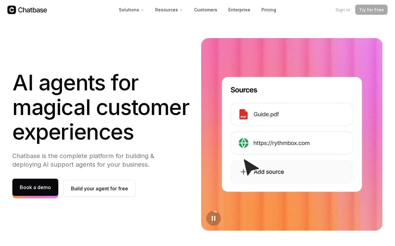 Chatbase product screenshot